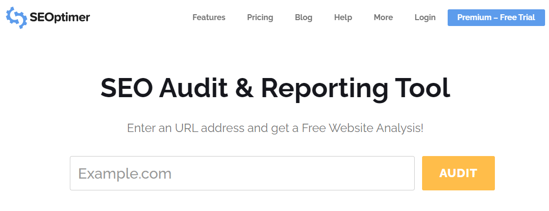 seoptimer seo audit tool